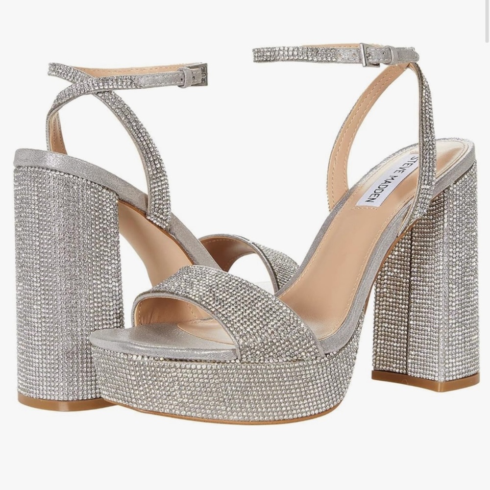 Steve Madden Rhinestone Platform Heels